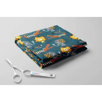 Softshell zimní, Geometrická jungle Barva: Modrá