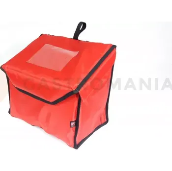 Termobox Batoh na 6 lunchbox 20x25 cm z nylonu, zavírání na magnet, červený s černým lemováním | FURMIS, PLECAK LUNCHBOX 6