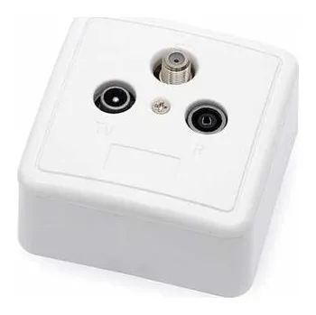 Elektrická zásuvka Účastnická zásuvka satelitní průběžná SIGNAL TV+R+SAT, 12dB