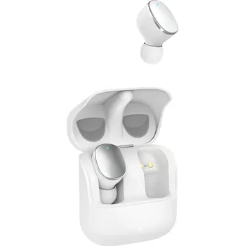 Sluchátka Hama Bluetooth sluchátka Spirit Pure, špunty, nabíjecí pouzdro, bílá
