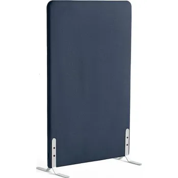 Paraván Paraván ZONE, 1360x800x46 mm, potah Hush, bílé nohy, námořnická modrá