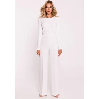 Dámský overall M811 Kombinéza s vycpávkami na ramenou - ecru EU L