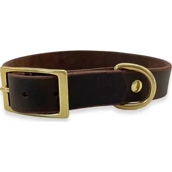 Obojek pro psa PafDog® Prémiový kožený obojek pro psy 2,5cm tmavě hnědý Vyberte velikost: M