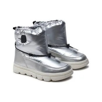 Dívčí sněhule Geox Sněhule J WILLABOOM GIRL B A J46HWE 0LVNF C0474 S Stříbrná 38