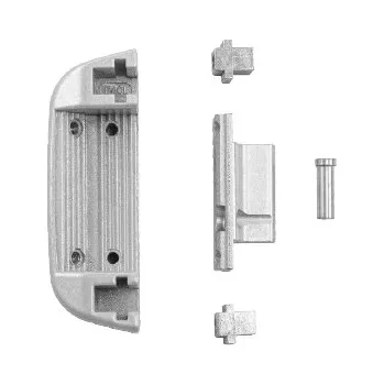 Dveřní kování DK - Přestavitelný držák západky PHX 21 Stříbrná