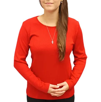 Dámská halenka Halenka UOMO & DONNA červená Velikosti Uomo a Donna: 46