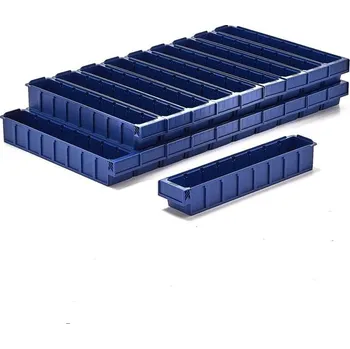 Plastový box DETAIL, 500x94x80 mm, modrý, bal. 20 ks