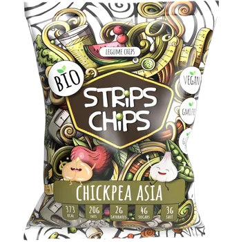 Chips STRiPS CHiPS 80g - YESCHiPS Příchuť: pea & poppy seed