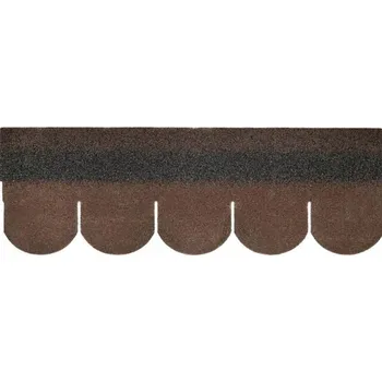 asfaltová šindel Šindel Bardoline Top bobrovka barva hnědá mix