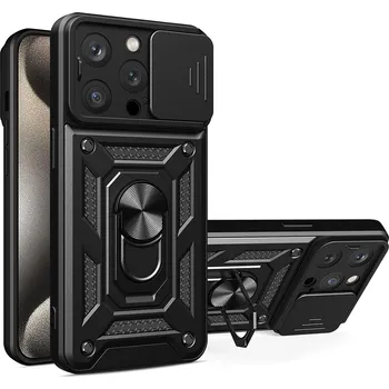 Pouzdro na mobilní telefon Kryt iPhone 16 Pro, Techsuit CamShield Pro černý