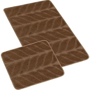 Protiskluzová podložka Bellatex Sada Bany 60 × 100 cm + 60 × 50 cm 760/013 klas hnědý