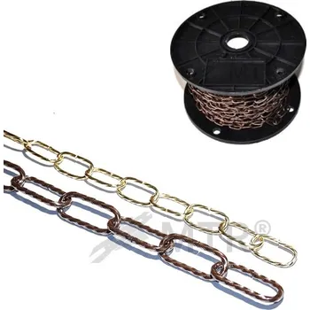 Řetěz MTR Řetěz ozdobný kroucený, cívka Varianta: Řetěz ozdobný kroucený, cívka 2,3mm pomosazený
