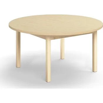 Jídelní stůl Stůl DECIBEL, Ø1200x590 mm, akustická HPL deska, bříza