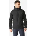 QUECHUA Pánská turistická hybridní mikina NH 500 L ČERNÁ