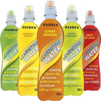 Spalovač tuku Weider L-Carnitine Water, 500 ml, 1000 mg l-karnitinu v 500 ml Varianta: Lemon-starfruit