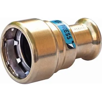 Fitinka Sanha HEAVY STEEL PRESS 70245TF přechod 1 1/2"x42mm, pro přechod na nerezové, uhíkové a měděné trubky, lisovací, topení, bronz