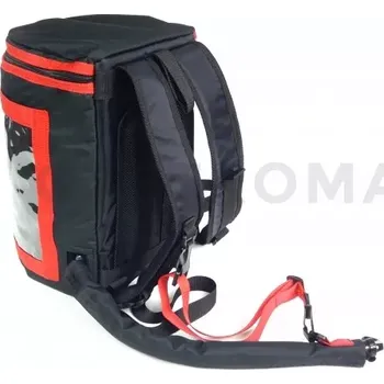 Termobox Cateringový batoh s termoskou 9 l z nylonu, zapínání na zip, černý s červeným lemováním | FURMIS, PLECAK CAT 9L