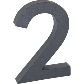 Domovní cedule RN.100LV.2.AL.AM číslo "2" antracit Antracit