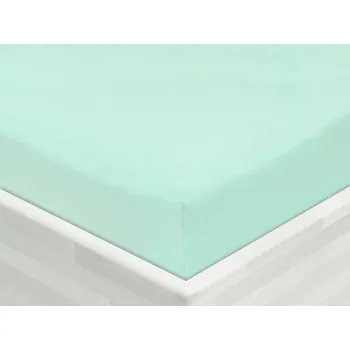 Prostěradlo Jersey napínací prostěradlo JR-034 Mintové 160 x 200 - výška 20 cm