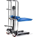 Ruční vysokozdvižný vozík HEAVE, s plošinou, 400 kg, výška 85-1500 mm