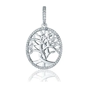 Šperk Stříbrný přívěšek strom života se zirkony SVLP1157X61BI00