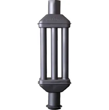 Krbová kamna Žemini Žemini, Teplovzdušný výměník, 1/6 L1000 F, ø 120, antracit