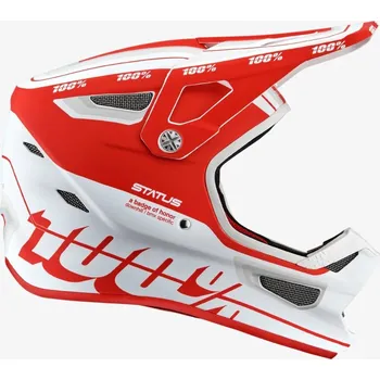Cyklistická přilba 100% přilba STATUS červená/bílá - L