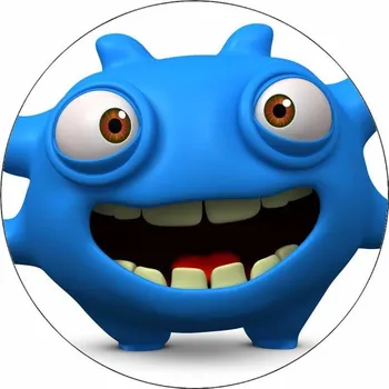 Jedlá dekorace na dort Jedlý papír smějící se příšerka 19,5 cm