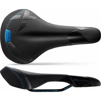 Sedlo na kolo SELLE ITALIA Sedlo SELLE ITALIA X-LAND E-BIKE TM L (id match - L1) Manganová duše 7, fibra-tek - Mocha, 280g černo-modrá (NOVINKA)