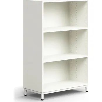 Knihovna Regál QBUS, 2 police, nohy, 1252x800x400 mm, bílá