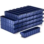 Plastový box DETAIL, 500x115x100 mm, modrý, bal. 32 ks