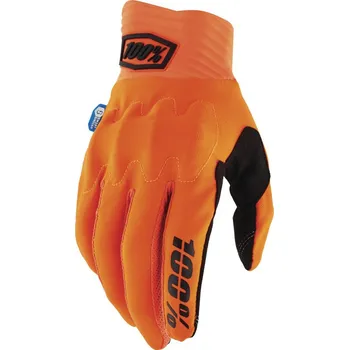 Moto oblečení 100% rukavice COGNITO SMART SHOCK oranžová fluo - M