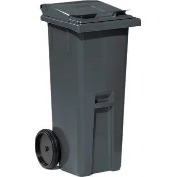 Popelnice Plastová nádoba na odpad CLASSIC, 140 l, šedá
