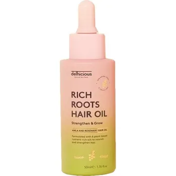 Vlasová regenerace Delhicious Rich Roots Amla & Rosemary Hair and Scalp Oil 50 ml