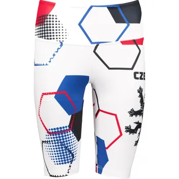 Dámské kalhoty Dámské funkční legíny nad kolena premium ALTISPORT VOJ/ALW036LEG02 HEXA BÍLÁ M