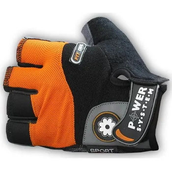 Fitness rukavice Power System rukavice FIT GIRL Orange XS