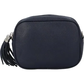 Kabelka Dámská kožená crossbody kabelka modrá - ItalY Kriane modrá