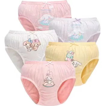 Dívčí bavlněné kalhotky s postavičkou "Cinnamoroll" - 5 ks Varianta: bez originálního obalu, Velikost: 85 (12-14 let)