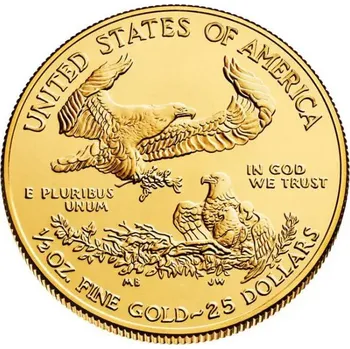 Zlatá investiční mince American Eagle 1/2 Oz PD | různé ročníky