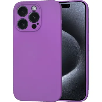 Pouzdro na mobilní telefon Kryt iPhone 15 Pro Max Techsuit SoftFlex - purple