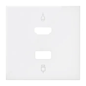 Elektrická zásuvka Simon 100 10001095-230 Kryt zásuvky HDMI + USB bílá matná