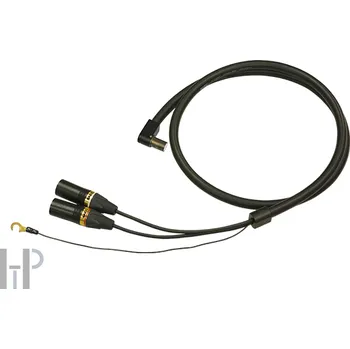 Audio kabel SAEC SCX-5000 XLR - L - Špičkový plně symetrický phono kabel s vodičem PC-Triple C - úhlový