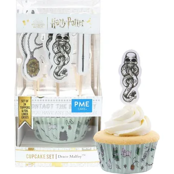 Party dekorace PME Harry Potter Cupcake košíčky se zápichy Draco Malfoy