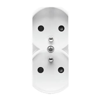 vypínač Simon 55 TGZ2MZP/AB111 Kryt pro 2 násobnou zásuvku s uzemněním SGZ2CM bílá antibakteriální