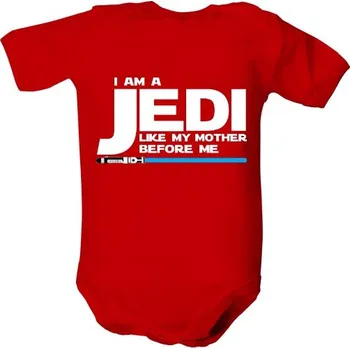 Kojenecký body Dětské body s potiskem Malý Jedi po mamce dětské