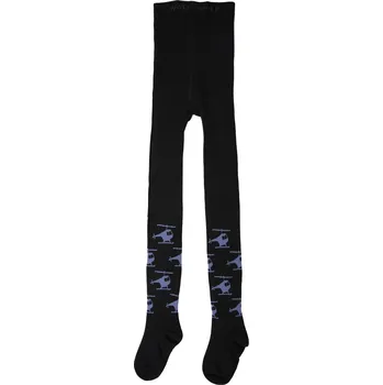 Chlapecké punčocháče Wolf P2316 černé s vrtulníky