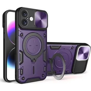 Pouzdro na mobilní telefon Kryt iPhone 16 Plus Techsuit CamGuard Pro - fialový