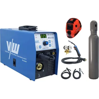 Svářečka VECTOR WELDING VECTOR MIG 225 + příslušenství + kukla + lahev