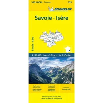Cestování Isere Savoie - Michelin Local Map 333 - Michelin
