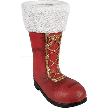 Vánoce Červená vánoční dekorace santova bota - 32*19*36 cm